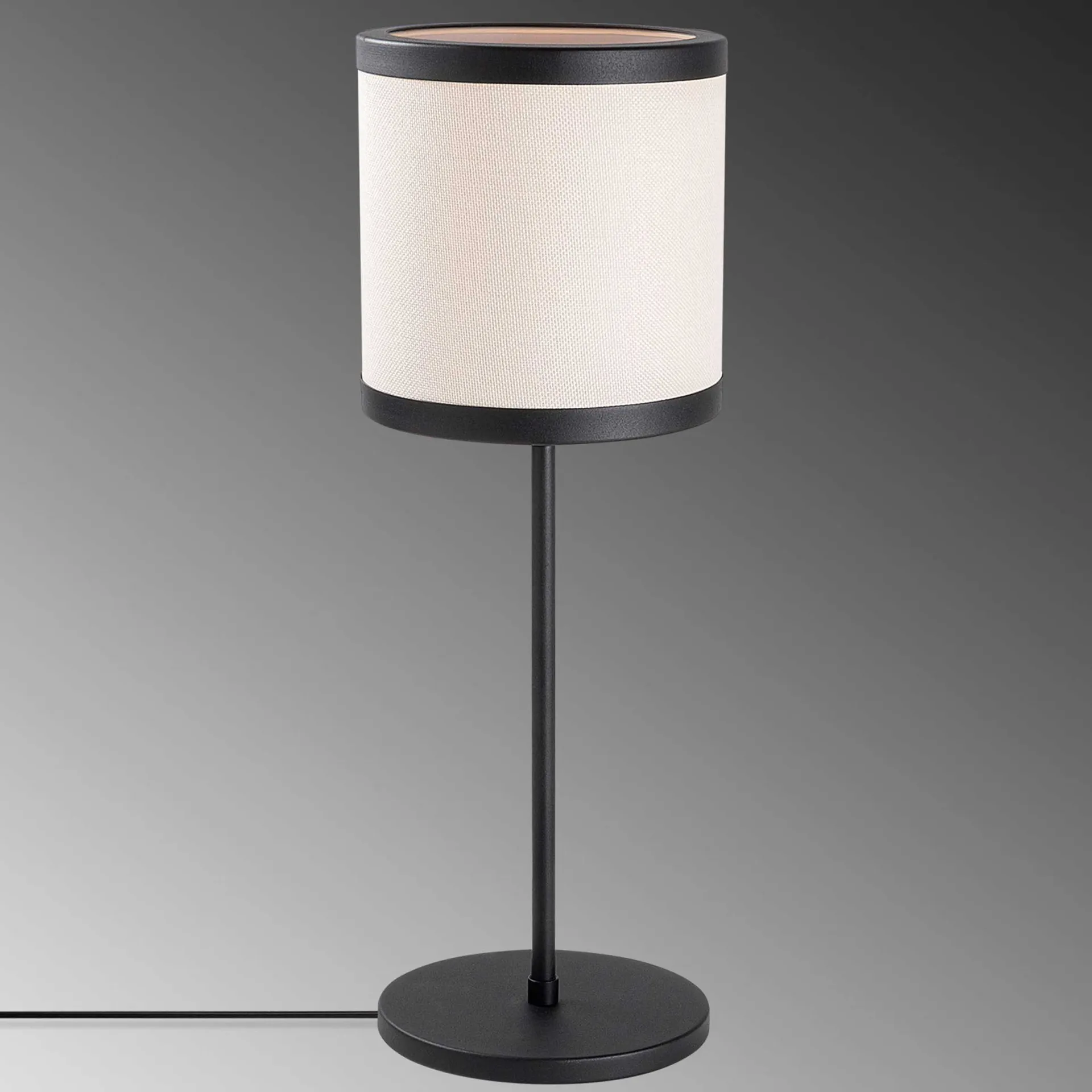 Emob Way Tischlampe | METALLGEHÄUSE | Schwarz, Weiß