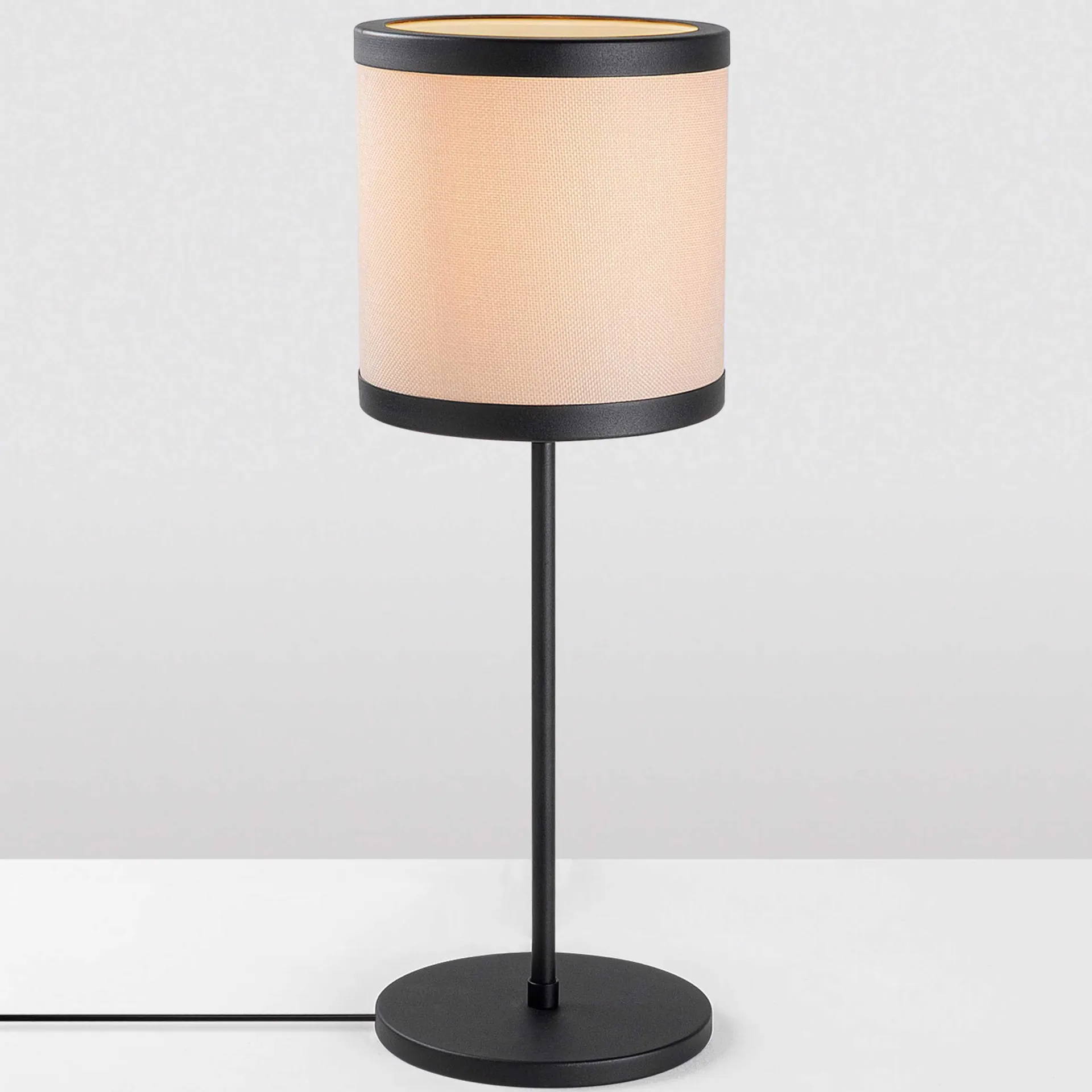 Emob Way Tischlampe | METALLGEHÄUSE | Schwarz, Weiß