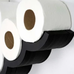 Wc018 Toilettenpapierhalter | HOLZ | Schwarz