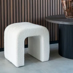 House Nordic er Bouclé-Pouf - Bequem und stilvoll 41x36,5 cm