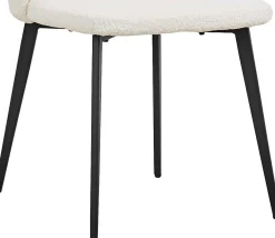 Rousseau er Bouclé-Stuhl Toledo | Metallbeine | H80 x B51 x T55 cm