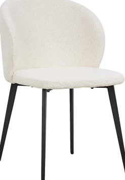 Rousseau er Bouclé-Stuhl Toledo | Metallbeine | H80 x B51 x T55 cm