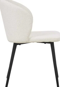 Rousseau er Bouclé-Stuhl Toledo | Metallbeine | H80 x B51 x T55 cm