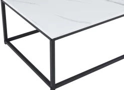 Rousseau es Marmordekor Couchtisch - Dallas | H-H 40 x B-L 120 x T-P 60 cm