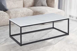 Rousseau es Marmordekor Couchtisch - Dallas | H-H 40 x B-L 120 x T-P 60 cm