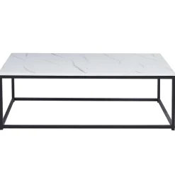 Rousseau es Marmordekor Couchtisch - Dallas | H-H 40 x B-L 120 x T-P 60 cm