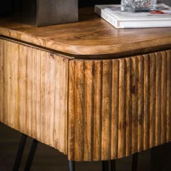 WelleNachttisch - Mango-Holz