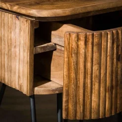 WelleNachttisch - Mango-Holz