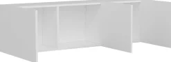 White TV-Ständer | 100 % MELAMIN | Weiß