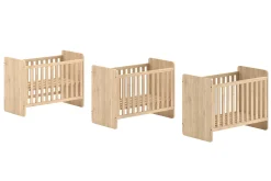Wickelkommode Sammie - 60x120cm - 90x200cm - Eiche Dekor