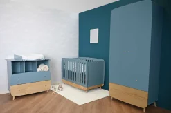 Wickeltisch für Kommode Firmiana | 96 x 71,7 x 11,5 cm | Blau