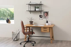 Emob Windsor Bürostuhl - verstellbar - Kunstleder cognac