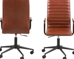 Emob Windsor Bürostuhl - verstellbar - Kunstleder cognac