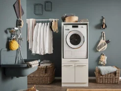 Wäscheschrank Laundreezy | 68 x 68 x 162 cm | Weiß