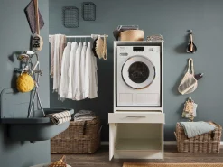 Wäscheschrank Laundreezy | 68 x 68 x 162 cm | Weiß