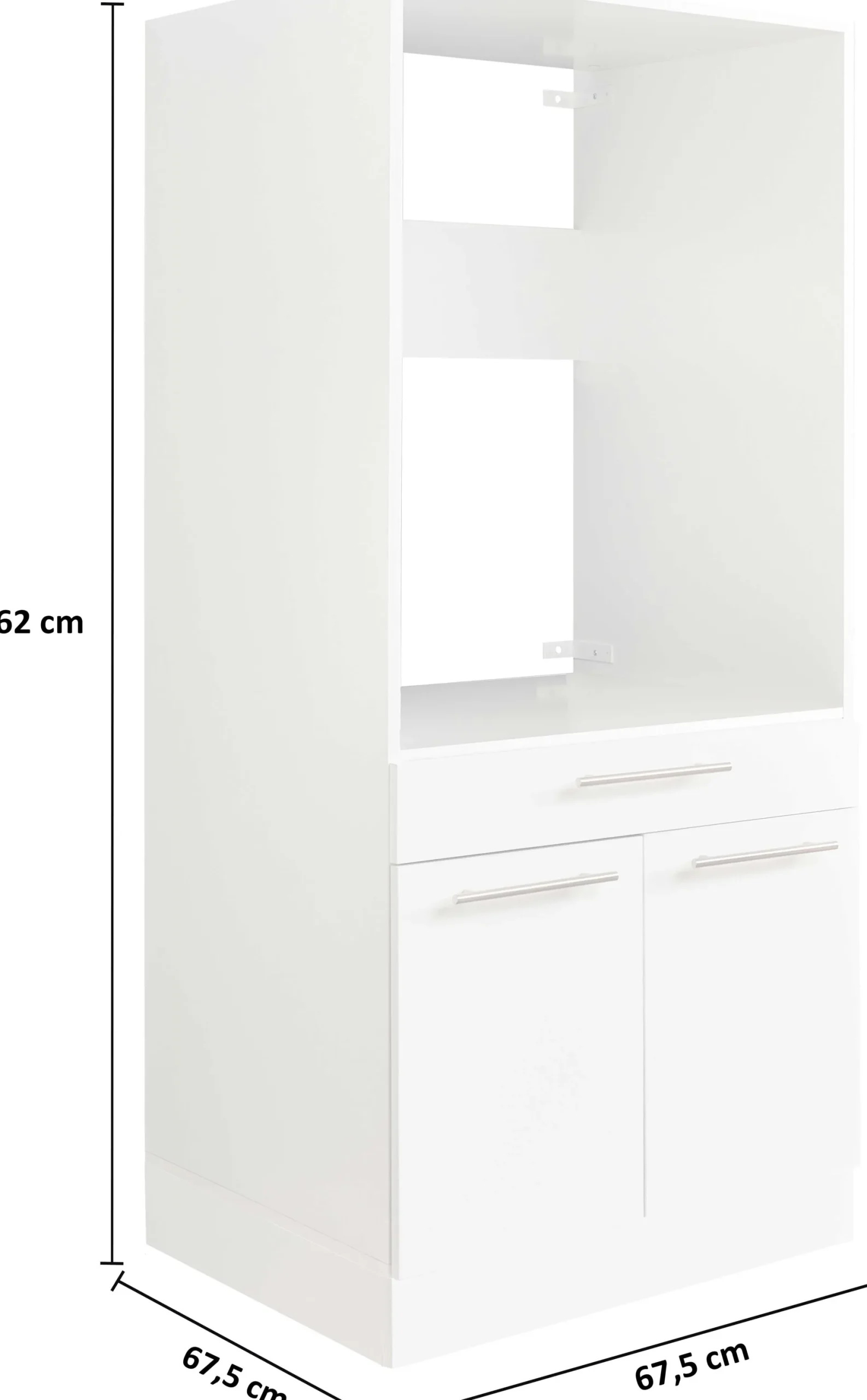 Wäscheschrank Laundreezy | 68 x 68 x 162 cm | Weiß