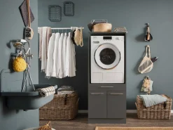 Wäscheschrank Laundreezy | 68 x 68 x 162 cm | Anthrazit