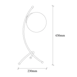 Emob Yay Tischlampe | METALLGEHÄUSE | Schwarz, Weiß