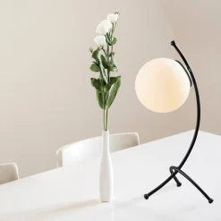 Emob Yay Tischlampe | METALLGEHÄUSE | Schwarz, Weiß