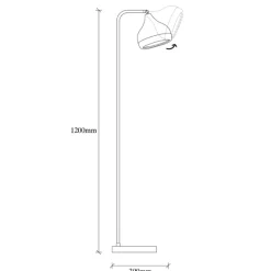 Emob Yıldo Stehlampe | METALLGEHÄUSE | , Kupfer