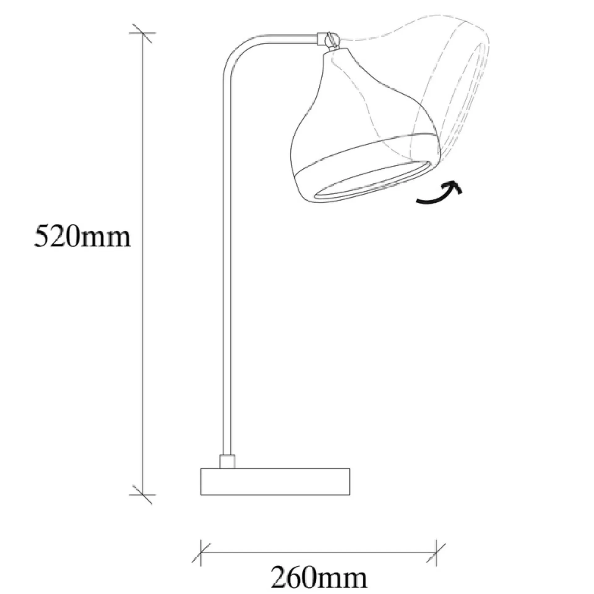 Emob Yıldo Tischlampe | METALLGEHÄUSE | , Kupfer