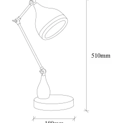 Emob Yıldo Tischlampe | METALLGEHÄUSE | , Kupfer