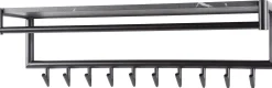 Zeitgenössische Garderobe mit 10 Haken und Hutablage