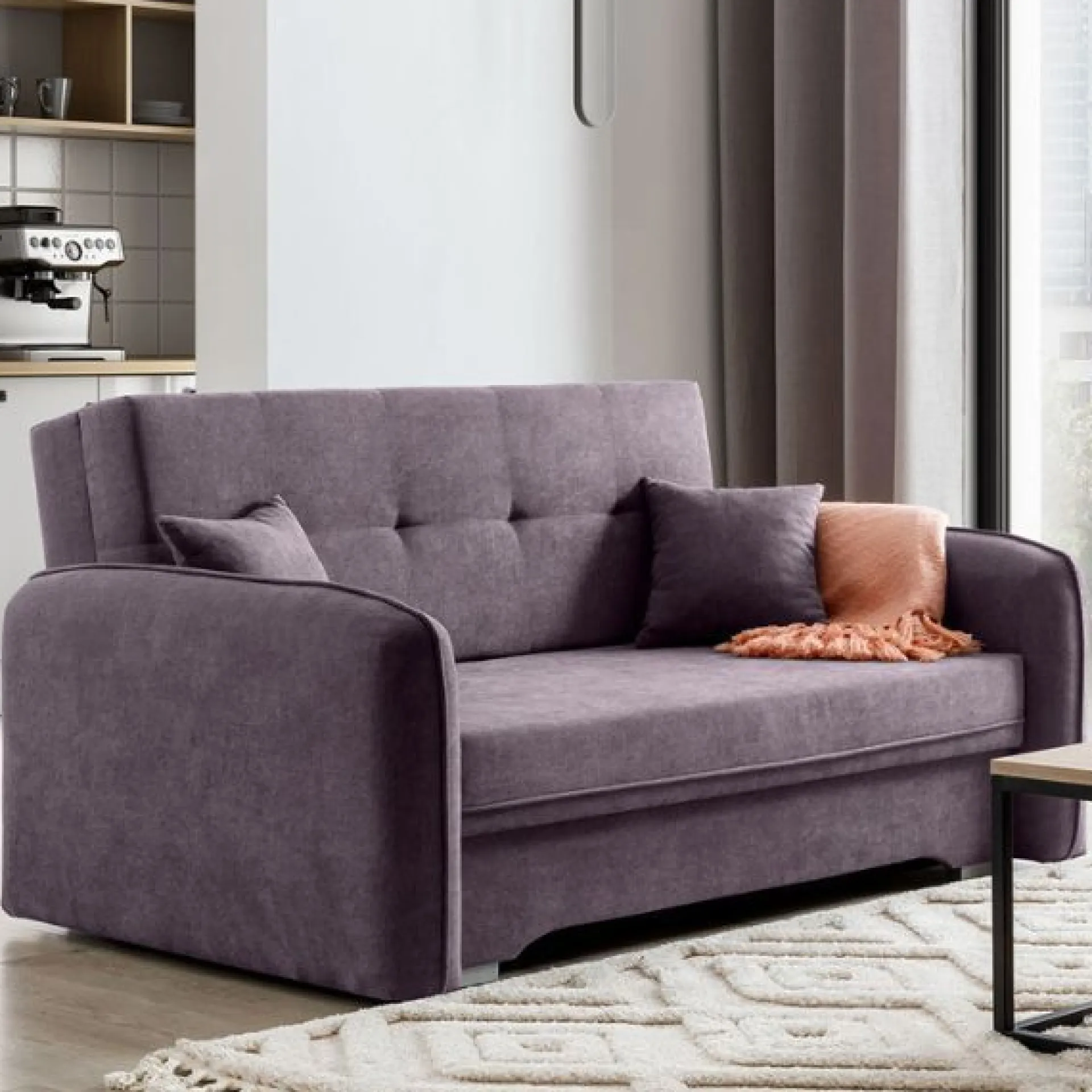 Emob Zweisitziges Sofa mit Schlaffunktion Laina | 155 x 105 x 75 cm |