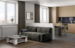 Symbiosis Zweite Chance Couchtisch Quadratisch 67x67 - Weiß/Beton