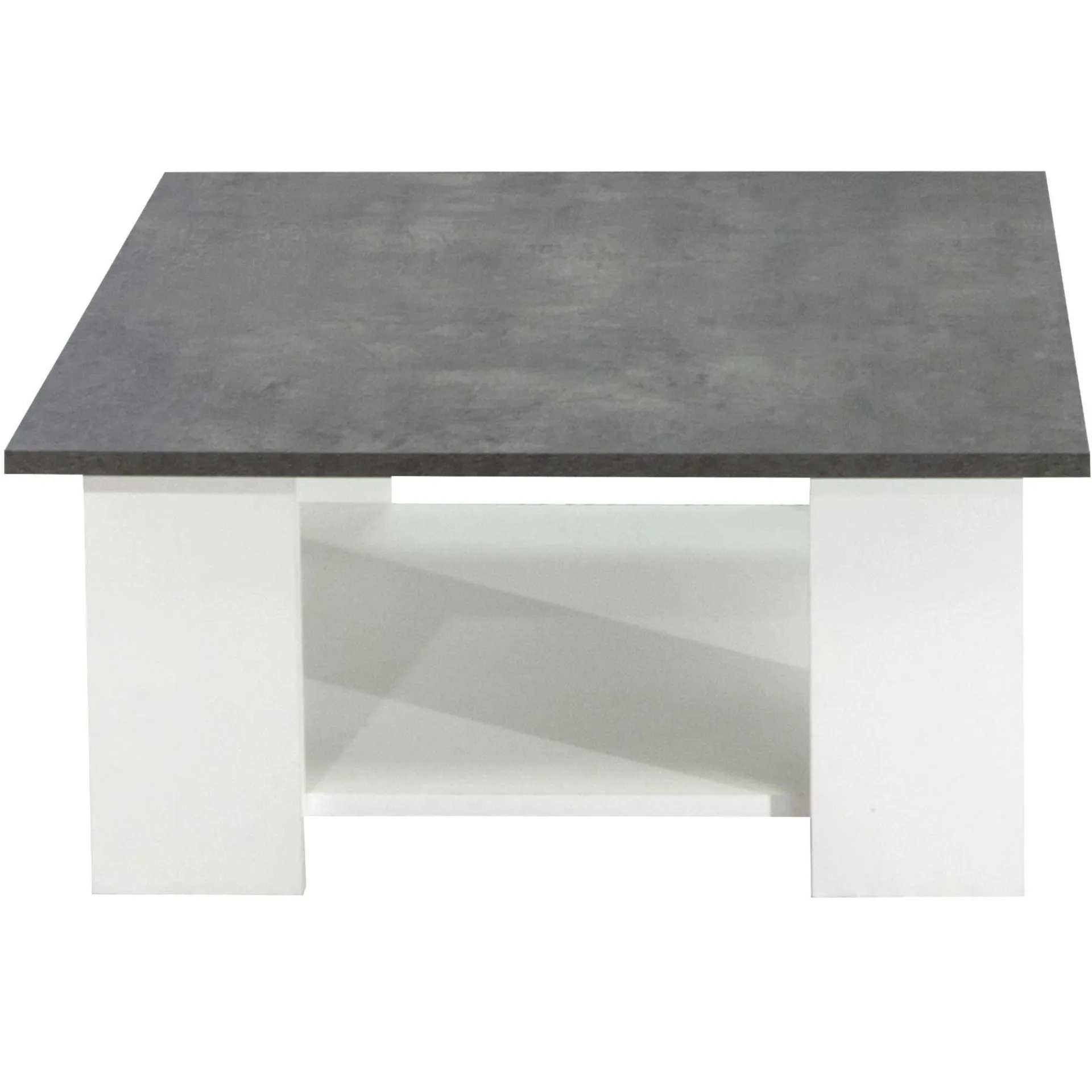 Symbiosis Zweite Chance Couchtisch Quadratisch 67x67 - Weiß/Beton