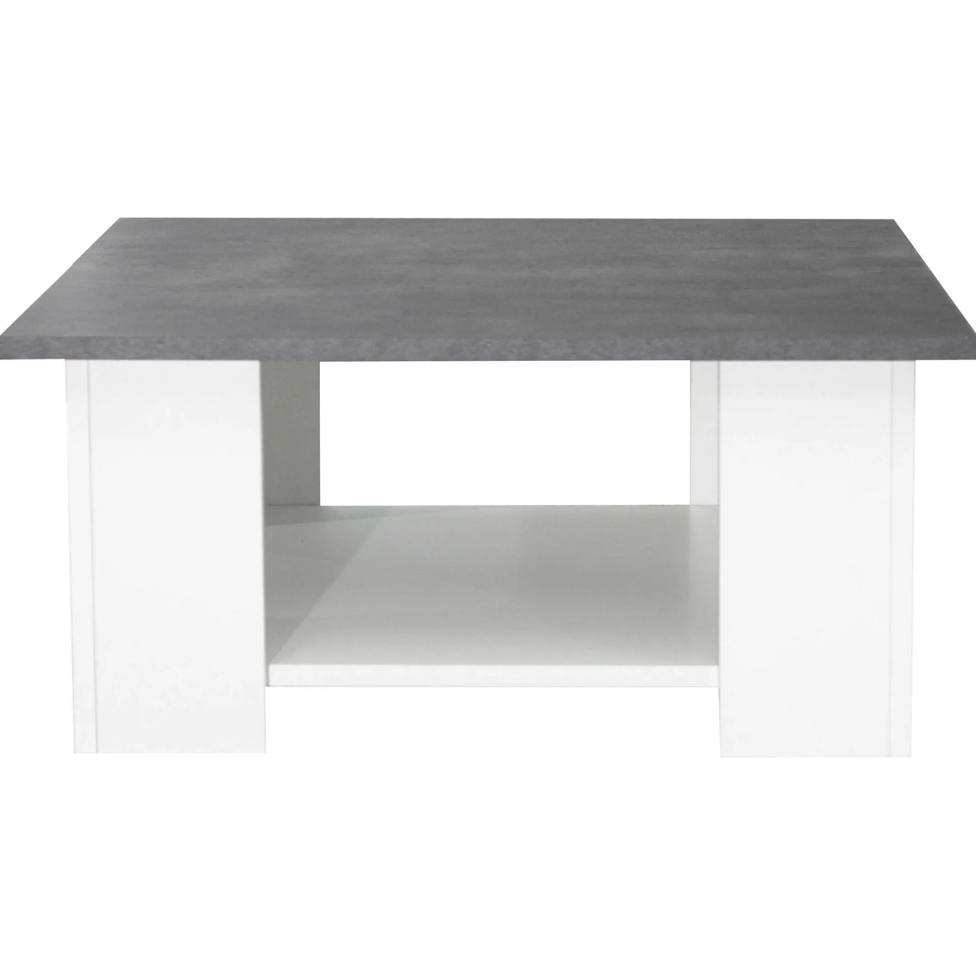 Symbiosis Zweite Chance Couchtisch Quadratisch 67x67 - Weiß/Beton