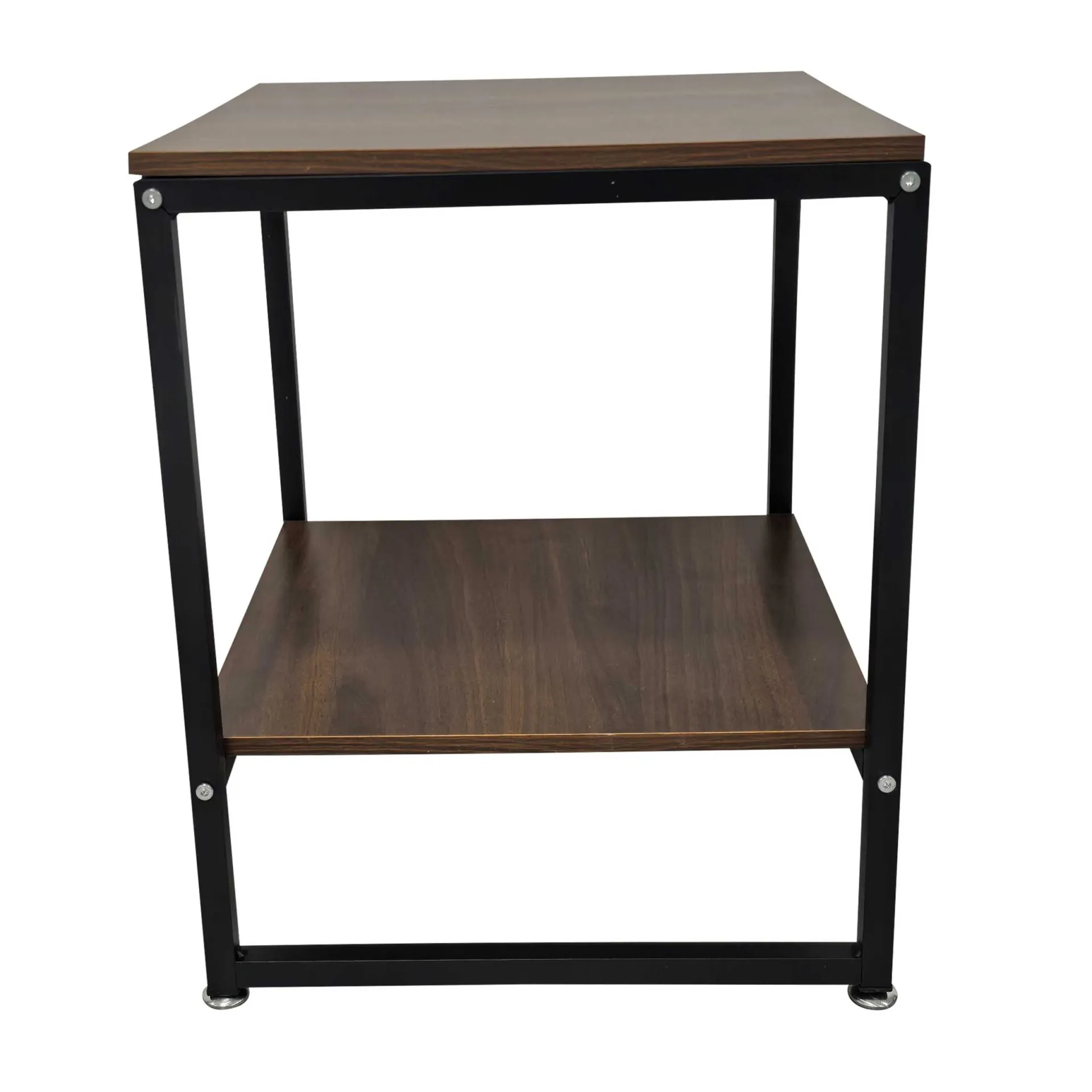 Emob Exclusive Zweite Chance Nik Beistelltisch - 40x40x50cm - schwarz/Walnuss