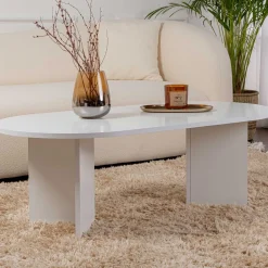 Emob Zweite Chance Ovaler Couchtisch Sable - 119x60x40cm -