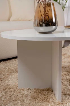 Emob Zweite Chance Ovaler Couchtisch Sable - 119x60x40cm -