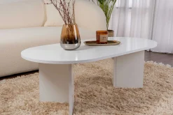 Emob Zweite Chance Ovaler Couchtisch Sable - 119x60x40cm -