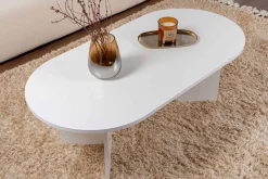 Emob Zweite Chance Ovaler Couchtisch Sable - 119x60x40cm -